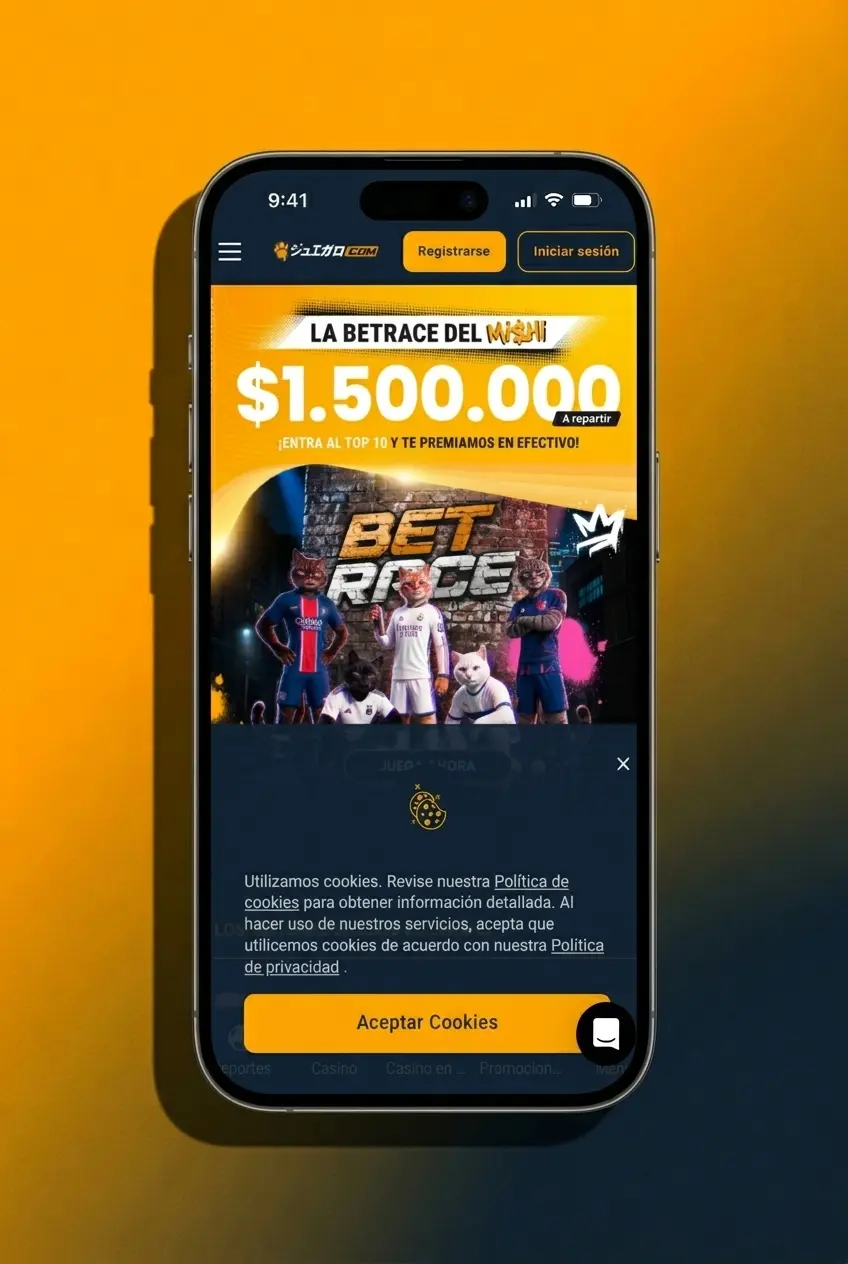 Pasos para activar código promocional en la app móvil de Juegalo Chile con bono del 150%