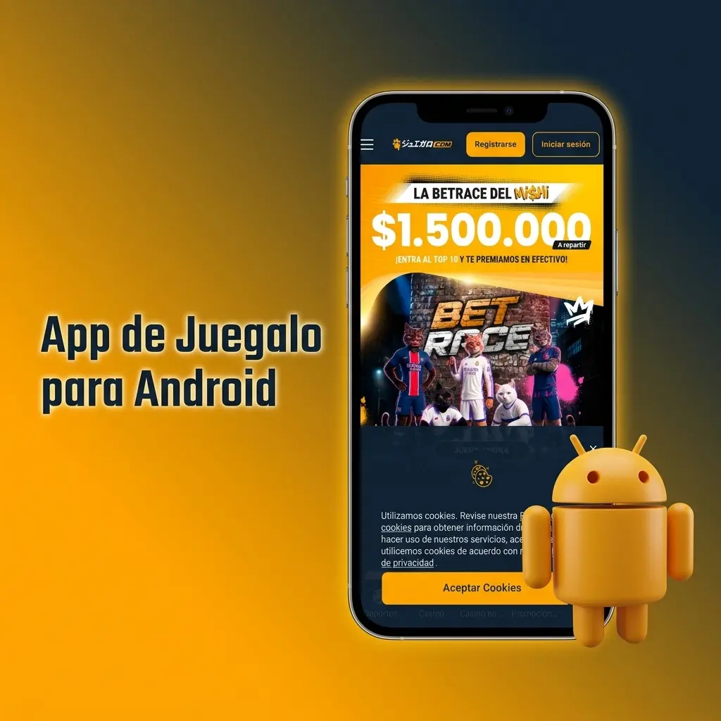App de Juegalo para Android en smartphone