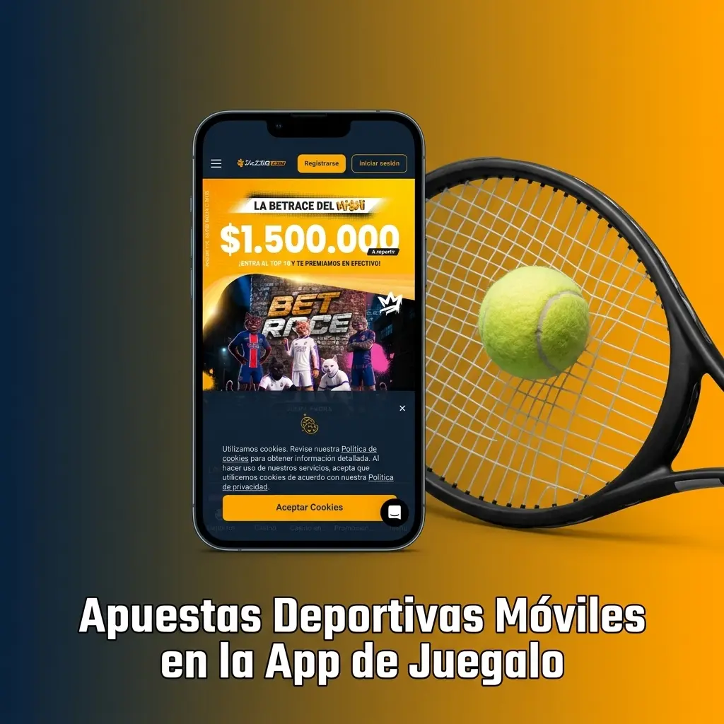 Apuestas deportivas móviles en la app de Juegalo