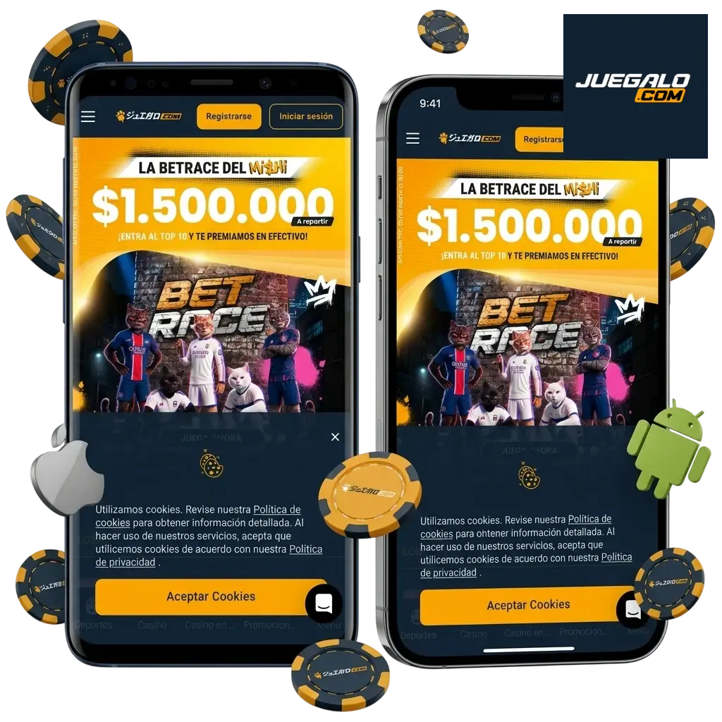 App de Juegalo para Android e iOS en Chile