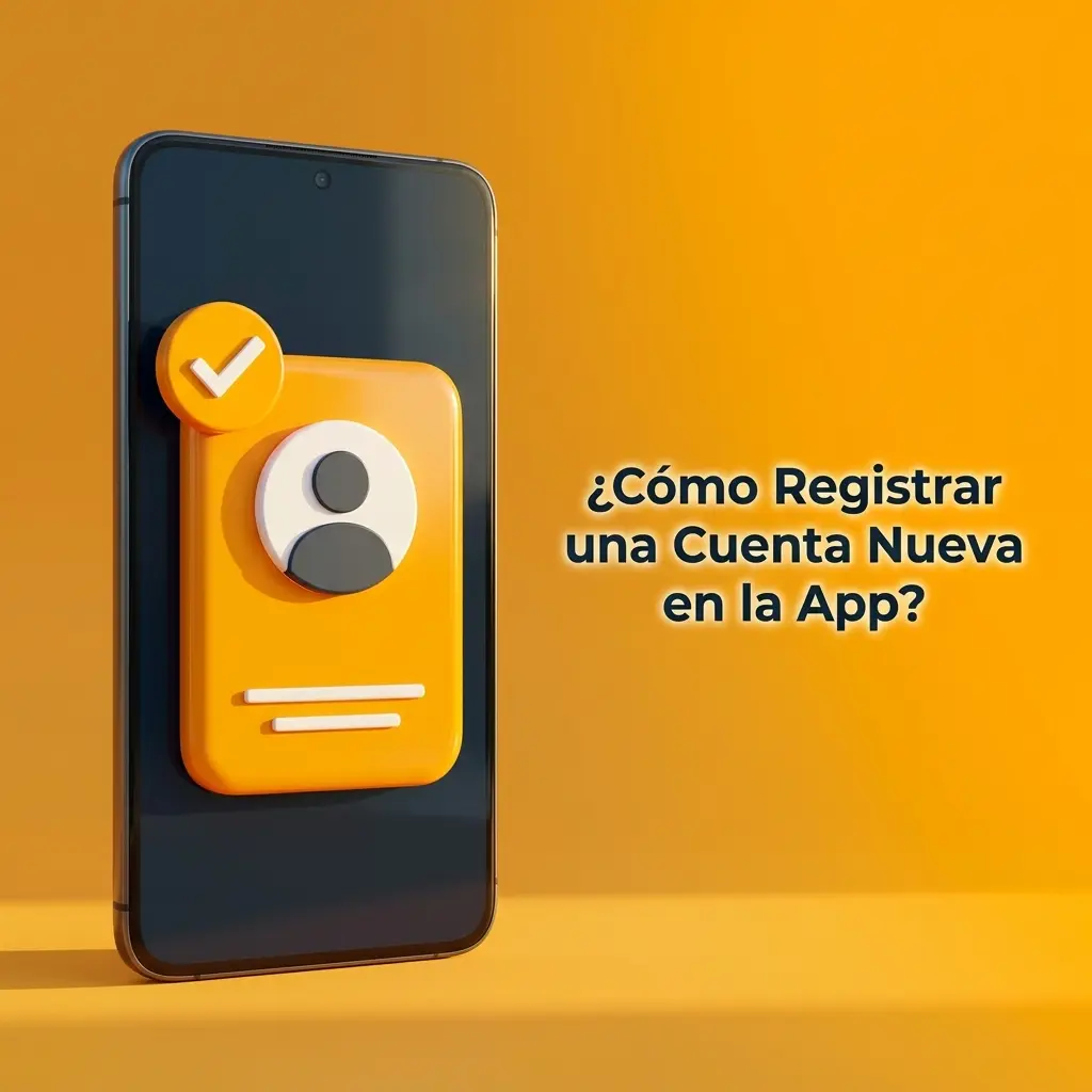 Registro de cuenta nueva en la aplicación móvil