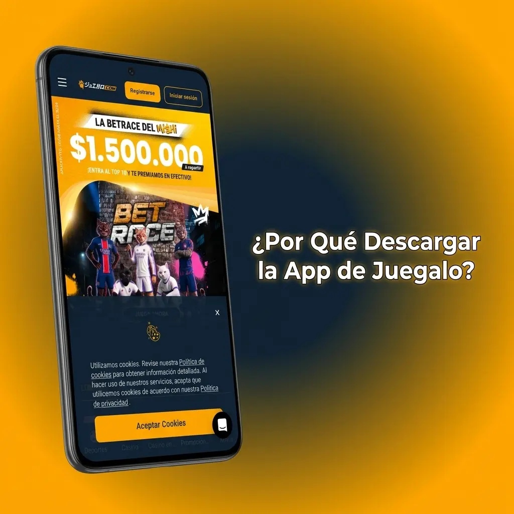 App de Juegalo en dispositivo móvil